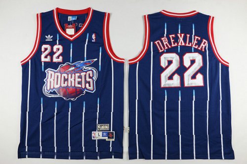 NBA 22 DREXLER Houston Rockets thowback Maillot